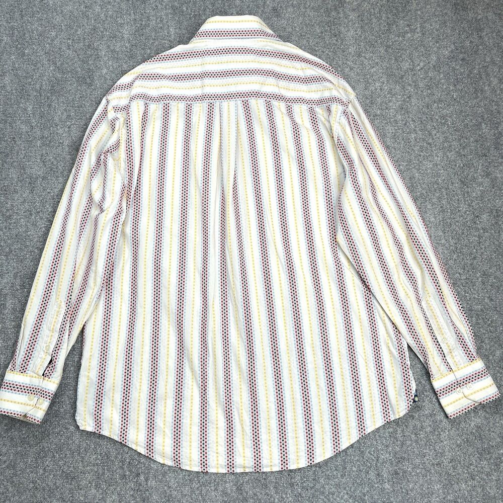 Enyce Clothing Co Shirt Mens XXL Multi Stripe Long Sleeve Button Front Cotton - Picture 3 of 11